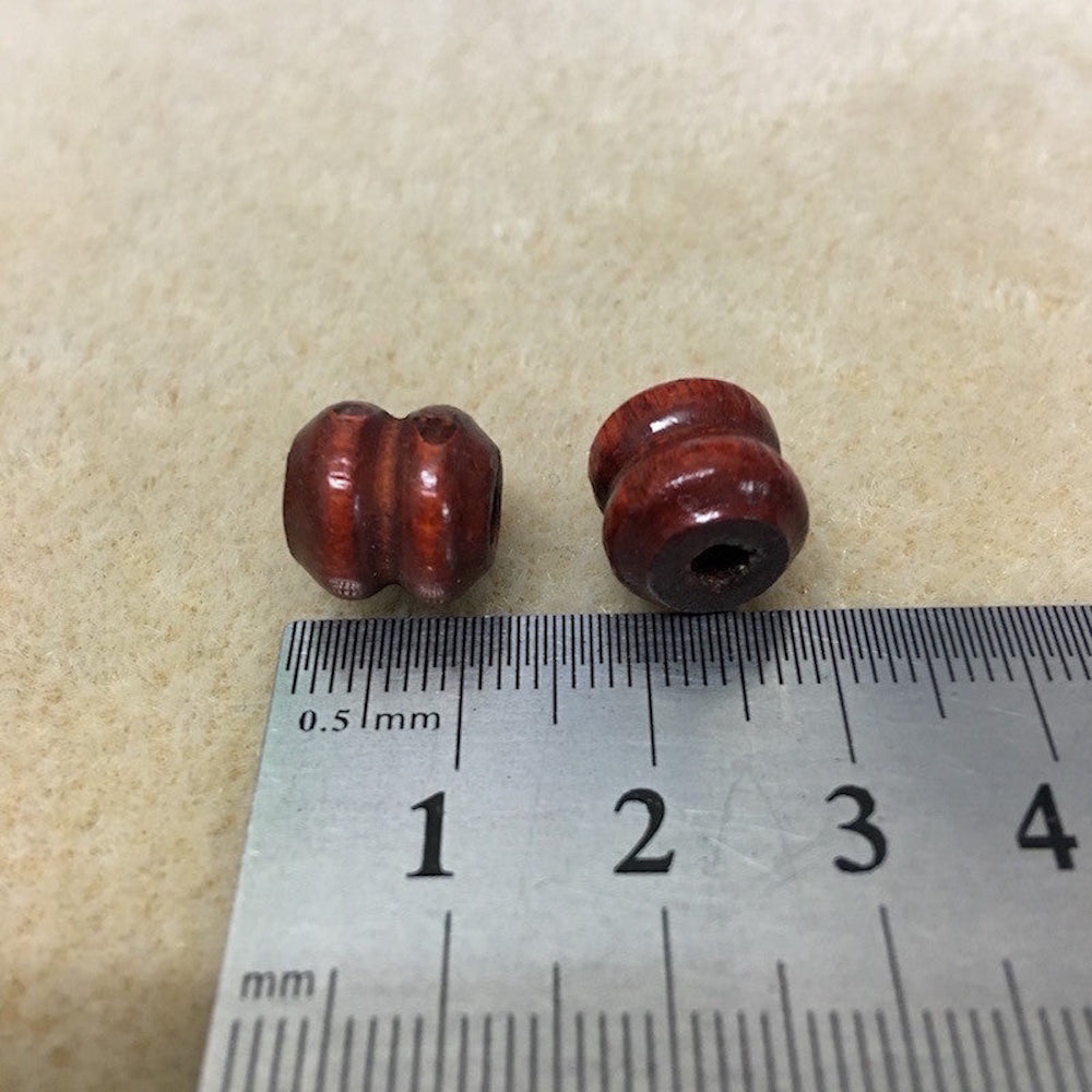 11x11mm Wood Beads (25) - Dark