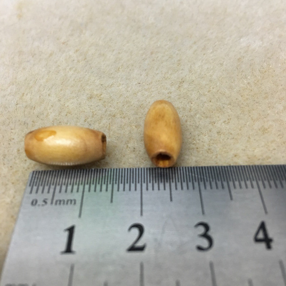 13x7mm Rice Wood Beads (50) - Light - Bead Shack