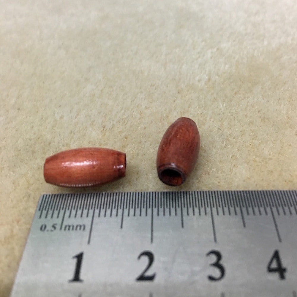 13x7mm Rice (50) - Dark - Vintage Wood Beads