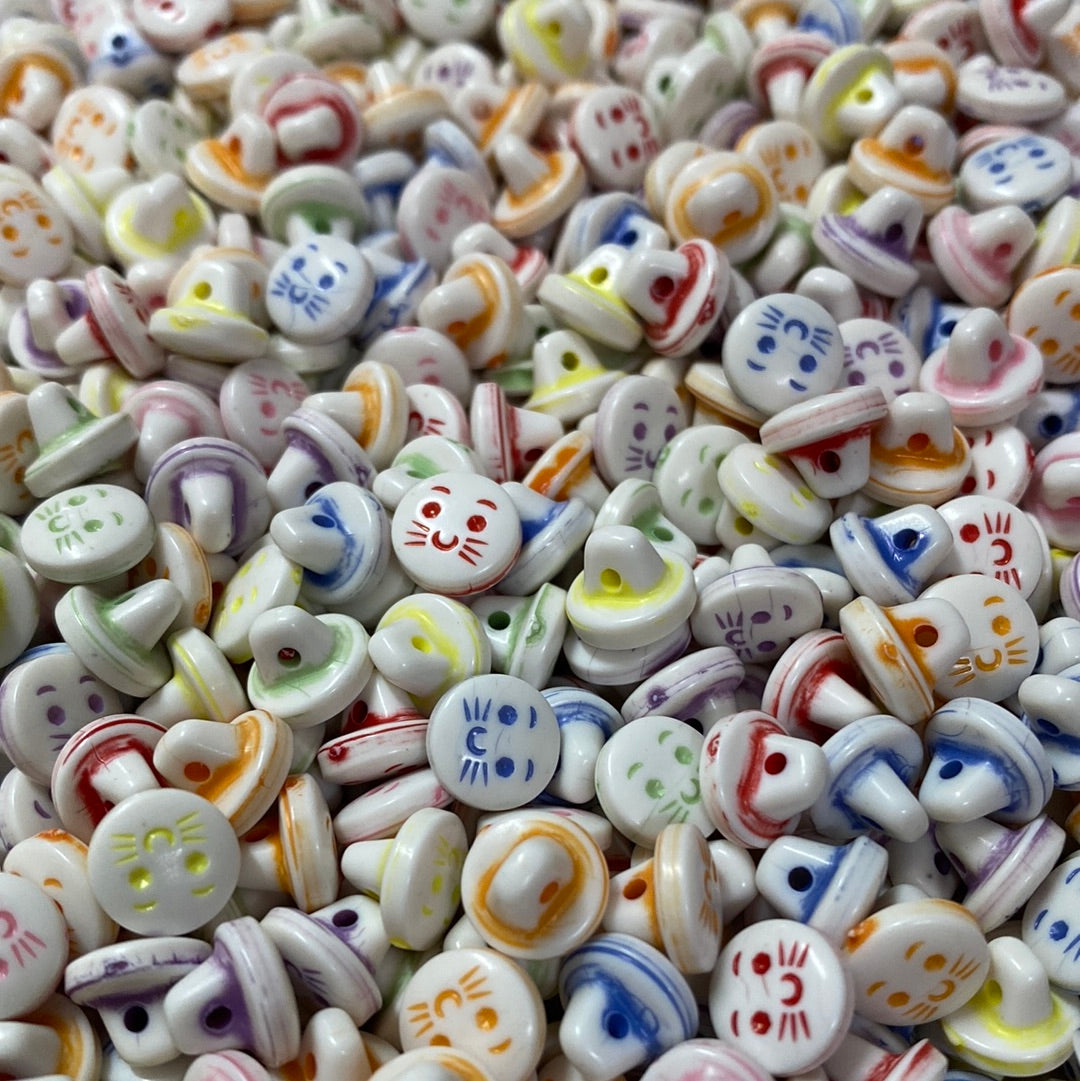 Cat Face Beads (100)