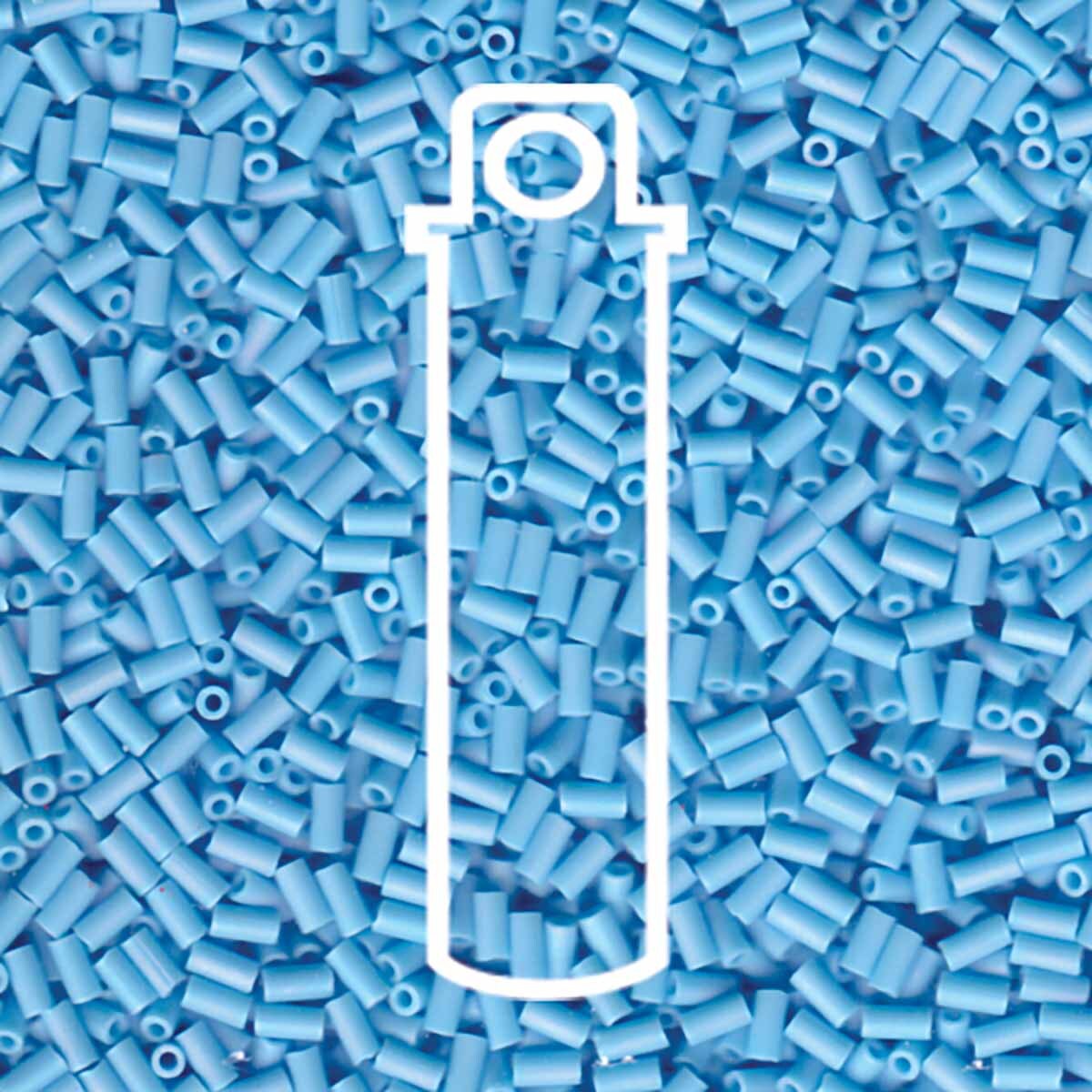 3mm Matte Opaque Turquoise (9413fr) Bugle Beads - 19.5 gram Tube