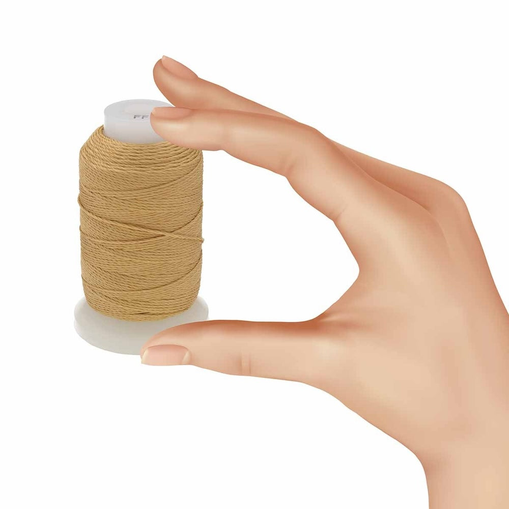 Silk Thread - GOLD .38mm (10m) - Bead Shack