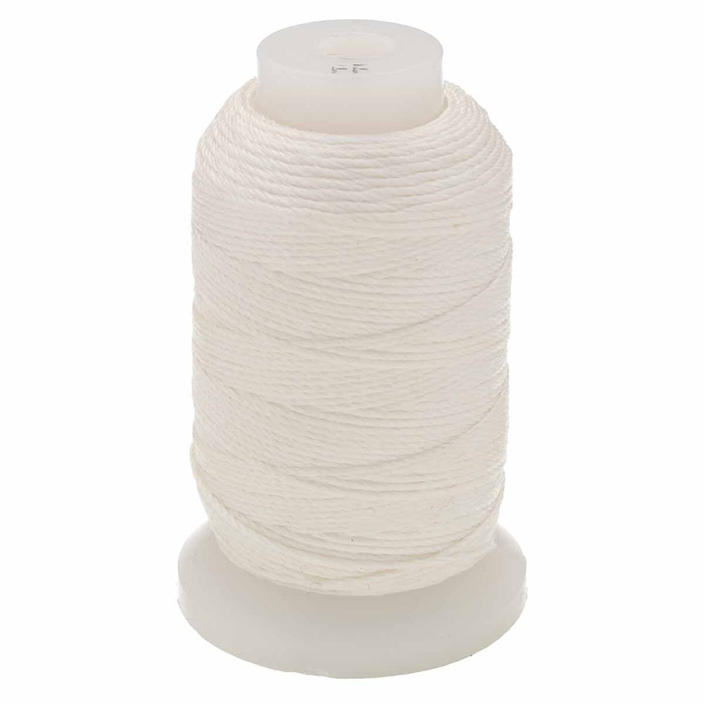 Silk Thread - WHITE .38mm (10m) - Bead Shack