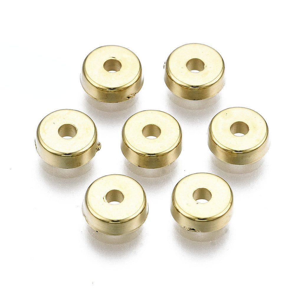 1.5x5mm Rondelles - (100) - Metalised Gold