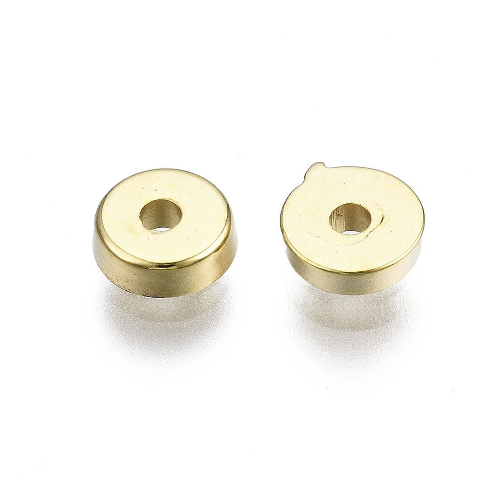 1.5x5mm Rondelles - (100) - Metalised Gold