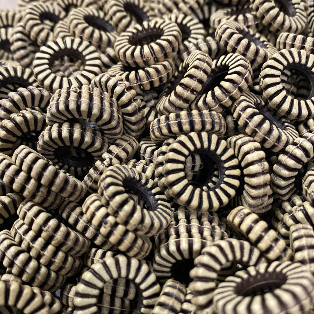 Closed Ring Beads (50) - Brown