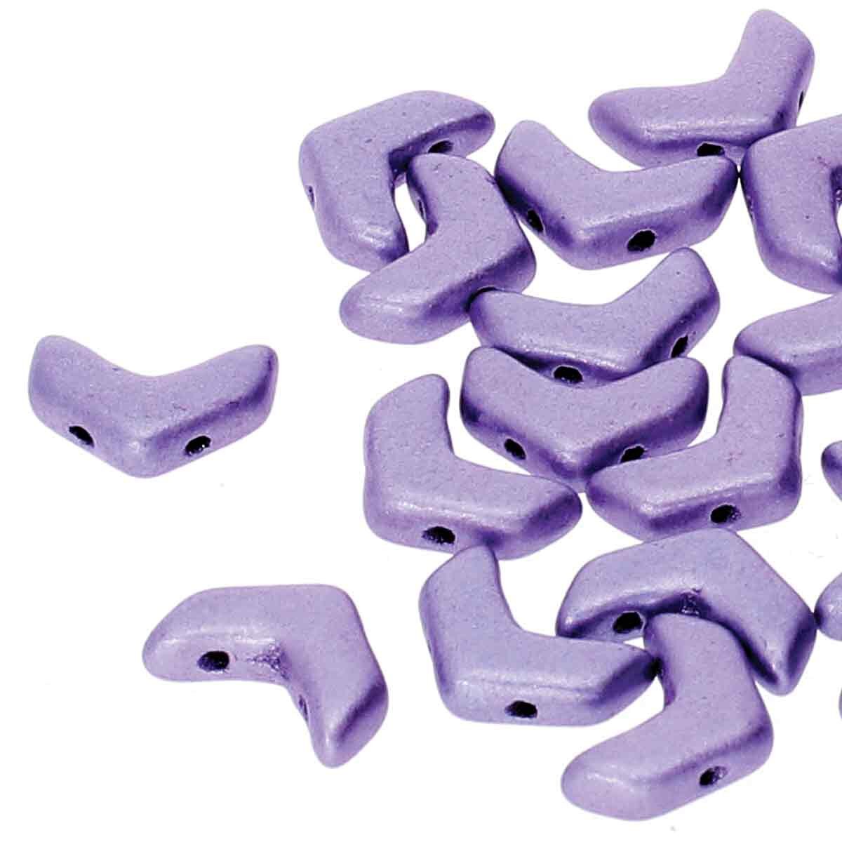 Chevron Duo 10x4 Jet Suede Purple (1 Strand)