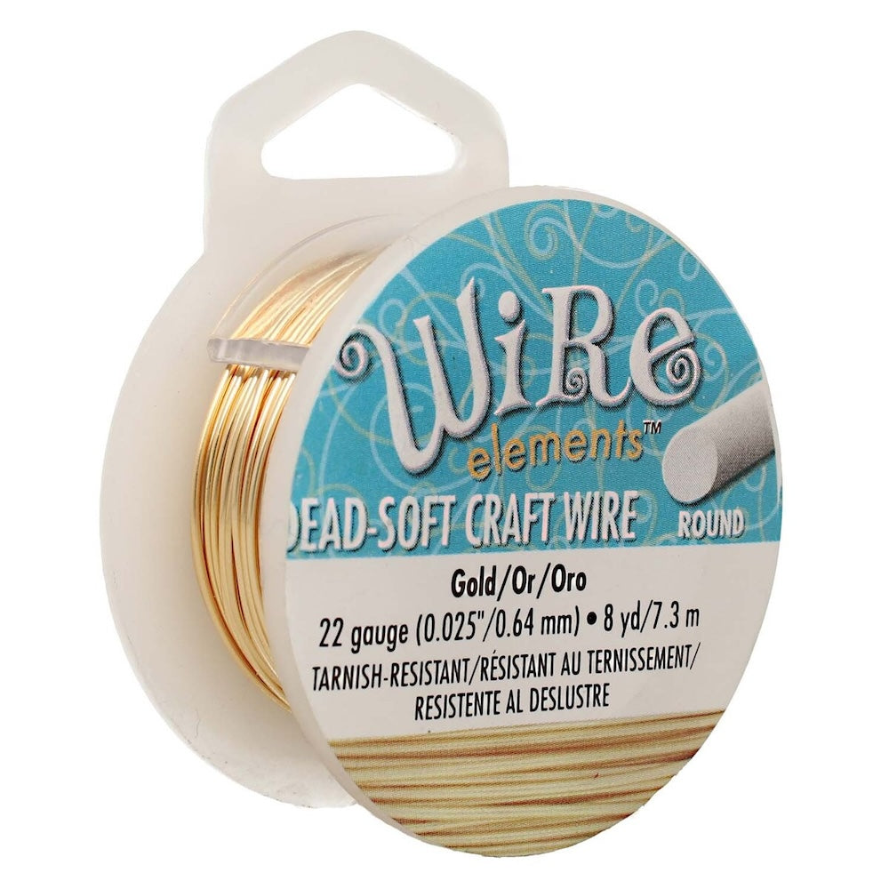 22 gauge Wire Elements - Gold - Dead Soft