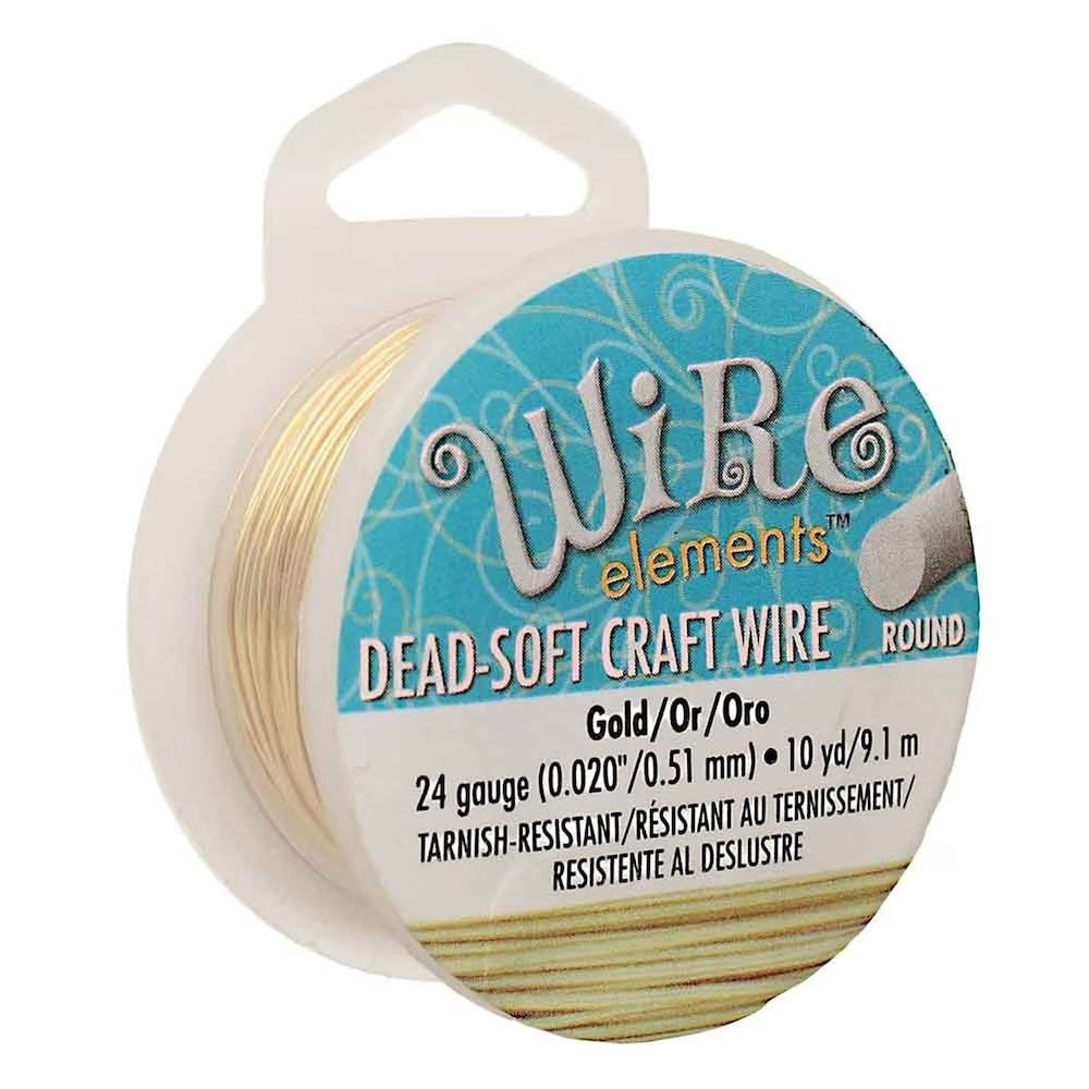 24 gauge Wire Elements - Gold - Dead Soft