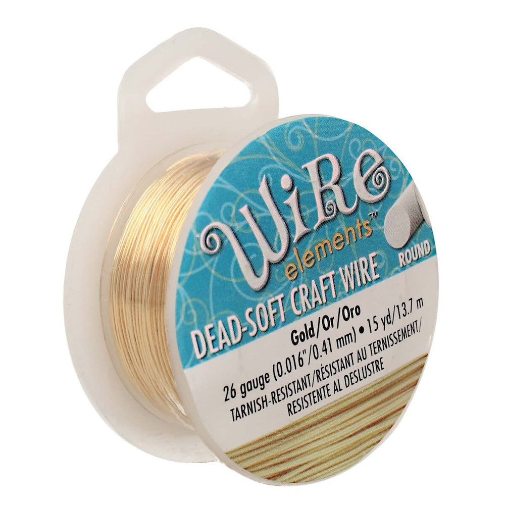 26 gauge Wire Elements - Gold - Dead Soft