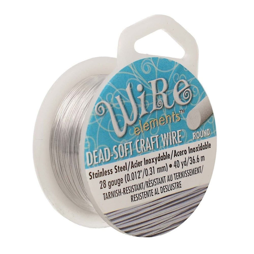 28 gauge Wire Elements - Stainless Steel - Dead Soft