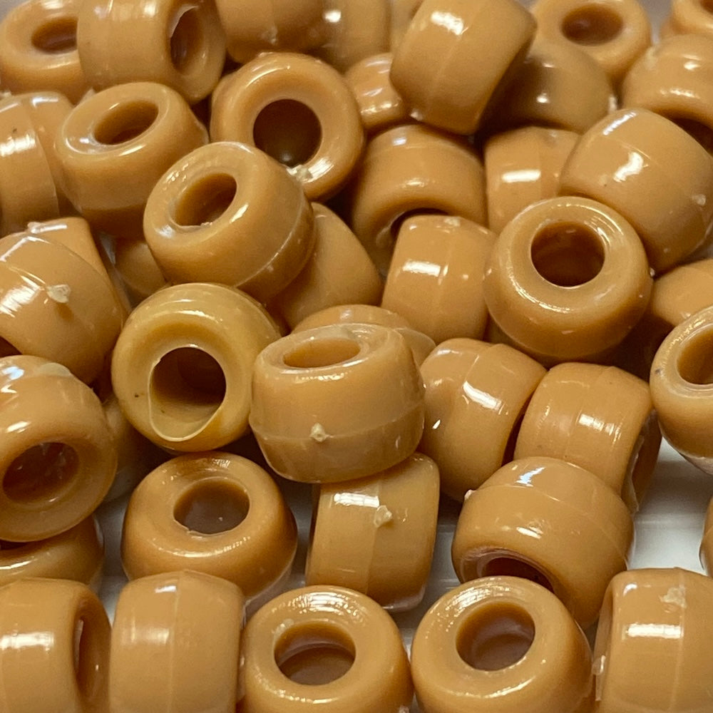 Caramel Opaque (100) - Acrylic Pony Beads