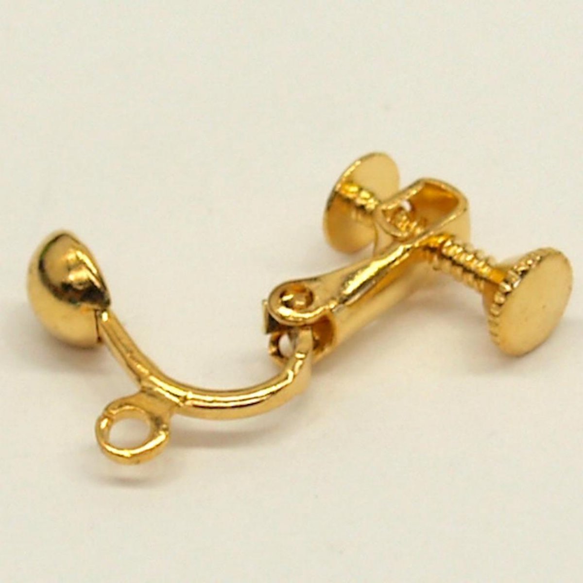 Clip On Ear Fitting (10) - Gold
