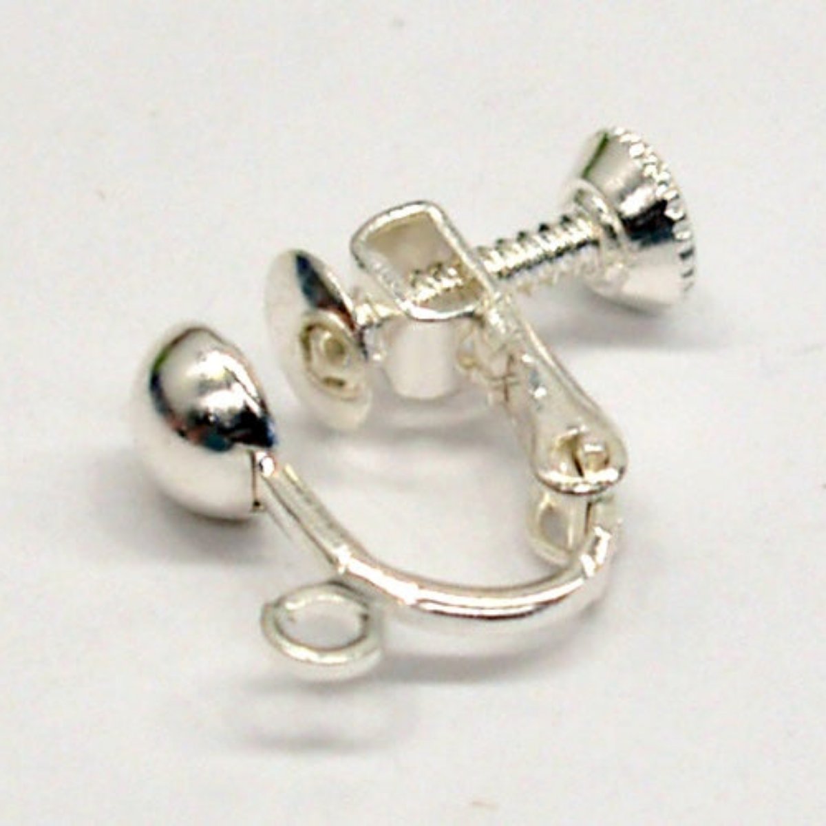 Clip On Ear Fittings (10) - Silver