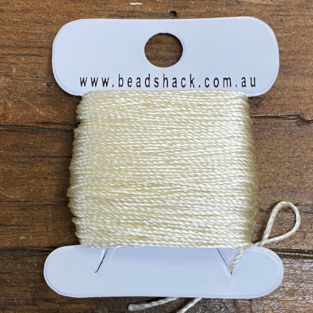 Cream (20m) 0.6mm Silky Thread