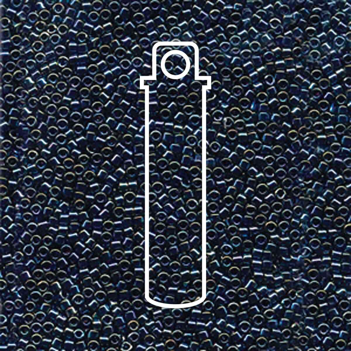 # 6 DBR Delica 11/0 GUNMETAL IRIS - 7.2g Tube