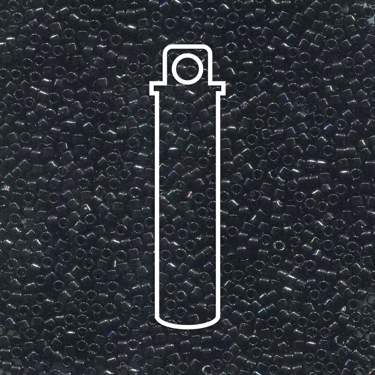 # 10 DBR Delica 11/0 BLACK - 7.2g Tube - Bead Shack