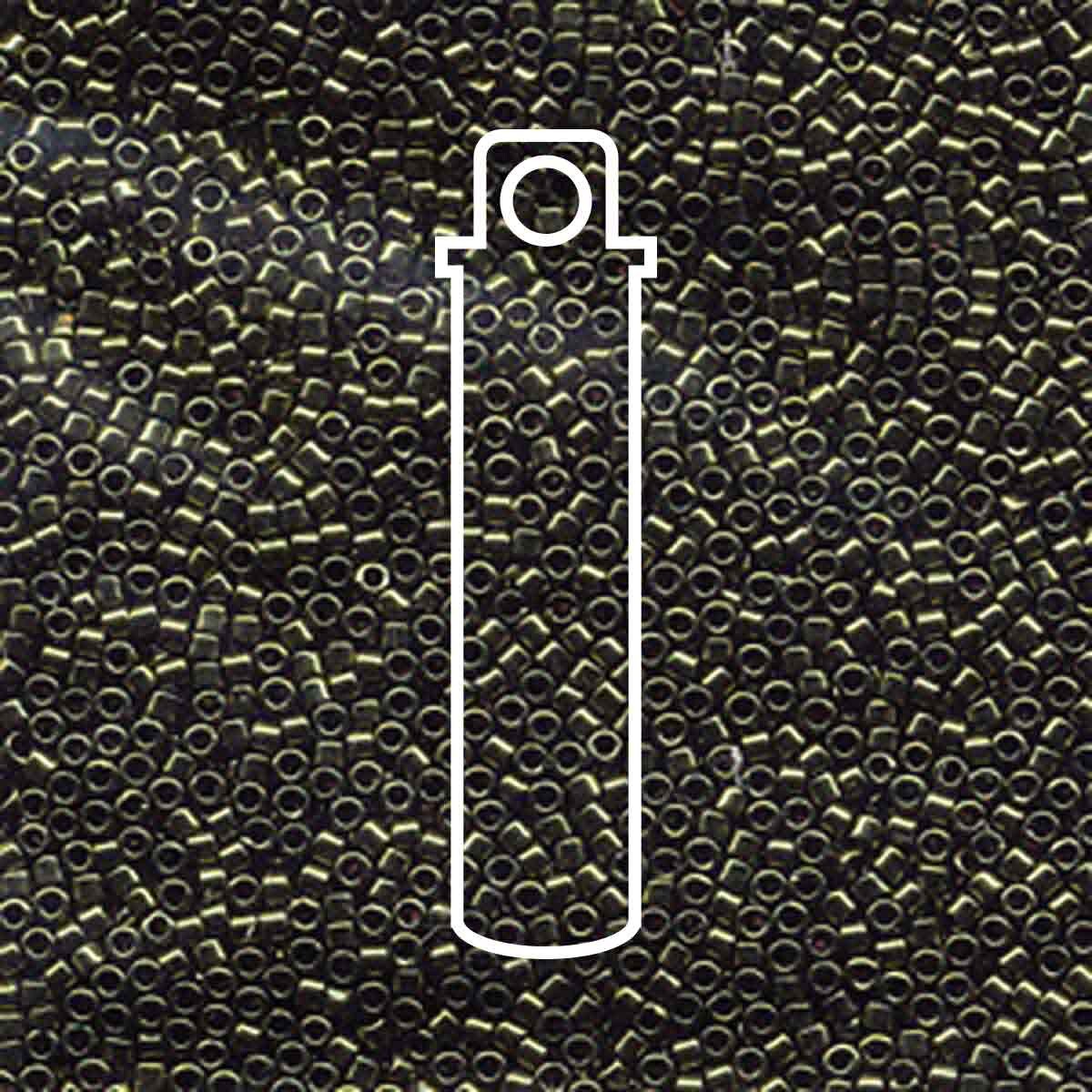 # 11 DBR Delica 11/0 METALLIC OLIVE - 6.2g Tube