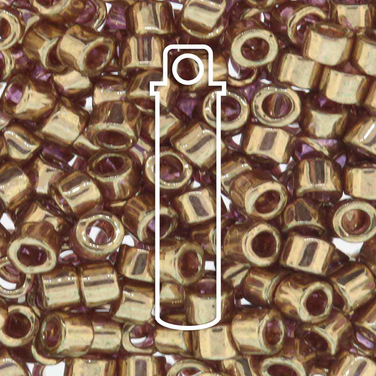 # 022L DBR Delica 11/0 METALLIC LIGHT BRONZE - 7.2g Tube