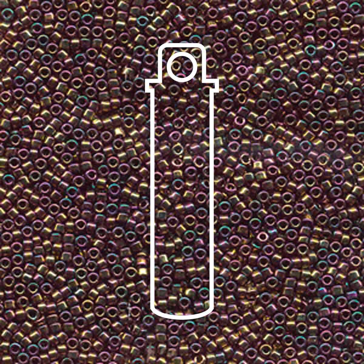 # 23 DBR Delica 11/0 METALLIC LIGHT BRONZE IRIS - 7.2g Tube