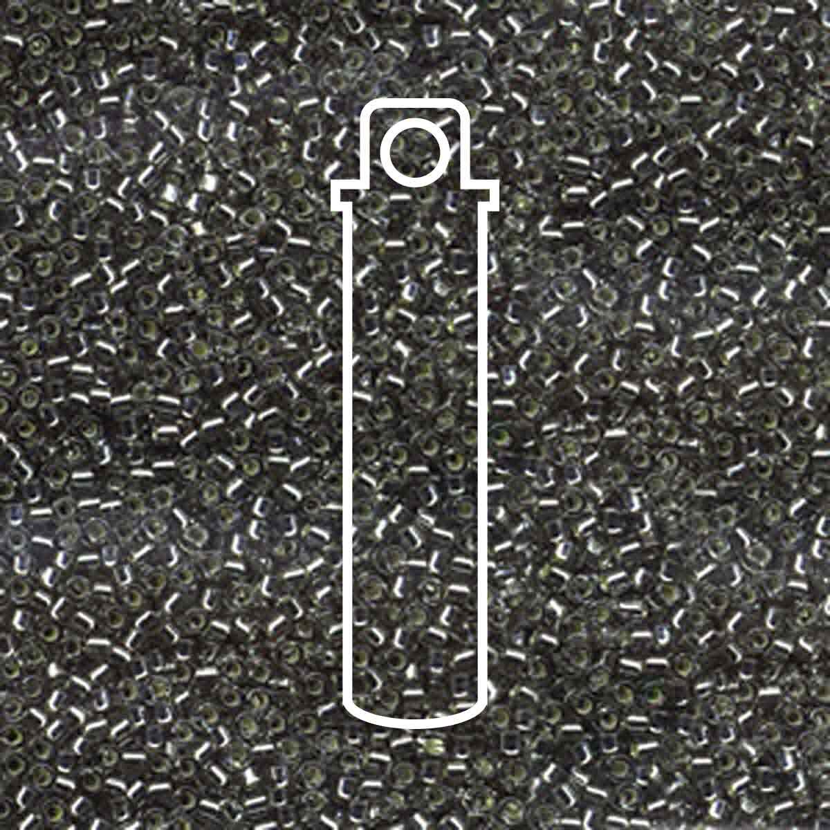 # 48 DBR Delica 11/0 SILVERLINED GREY - 7.2g Tube