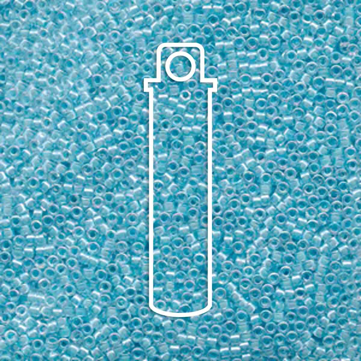 # 57 DBR Delica 11/0 LINED SKY BLUE AB - 7.2g Tube