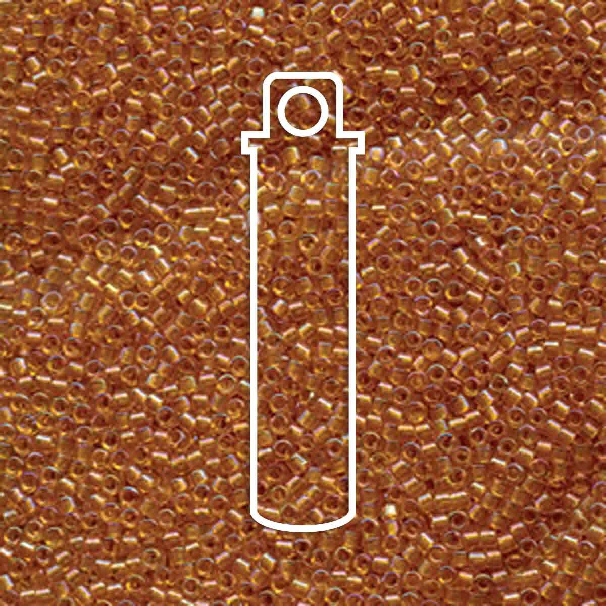 # 65 DBR Delica 11/0 LINED TOPAZ AB - 7.2g Tube