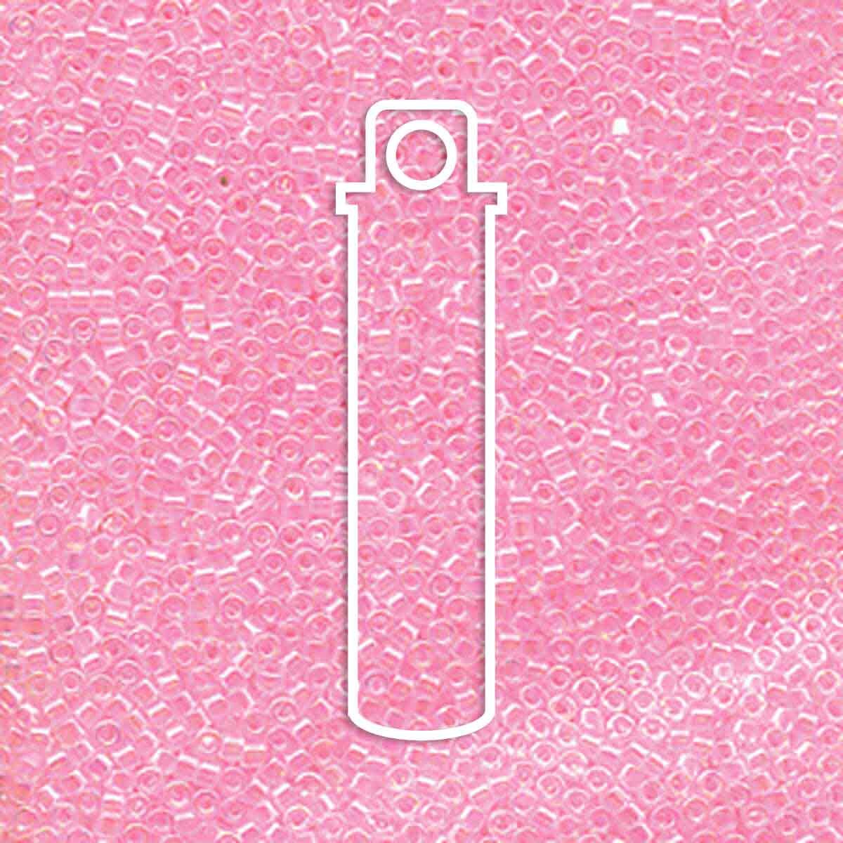 # 71 DBR Delica 11/0 LINED PINK AB - 7.2g Tube