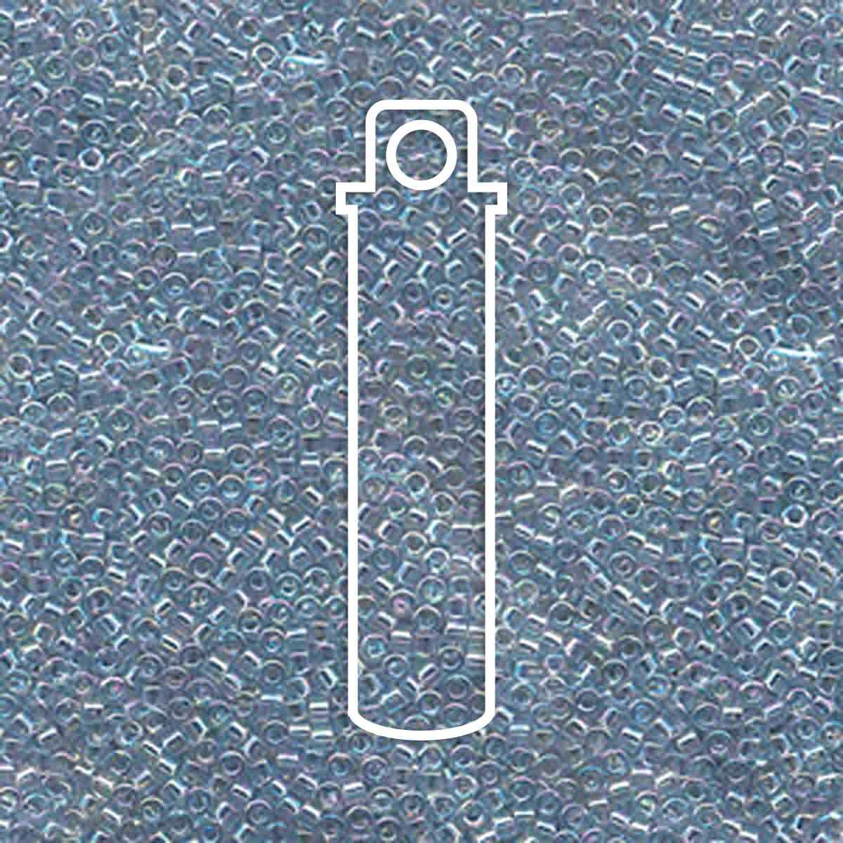 # 110 DBR Delica 11/0 TRANSPARENT LIGHT BLUE AB - 7.2g Tube