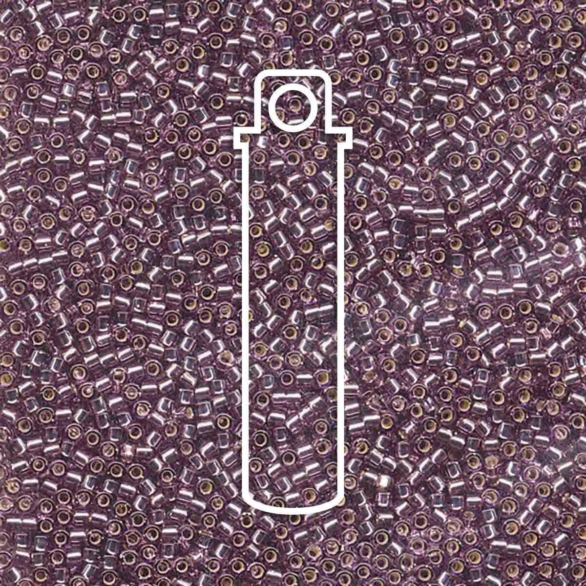 # 1205 DBR Delica 11/0 SILVERLINED LIGHT AMETHYST - 7.2g Tube