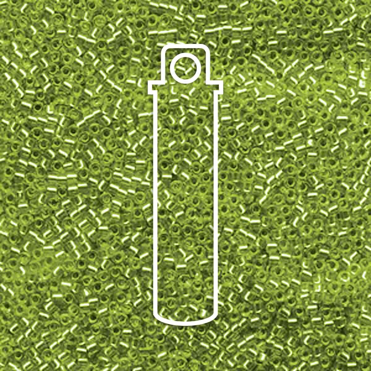 # 1206 DBR Delica 11/0 SILVERLINED LIME GREEN - 7.2g Tube