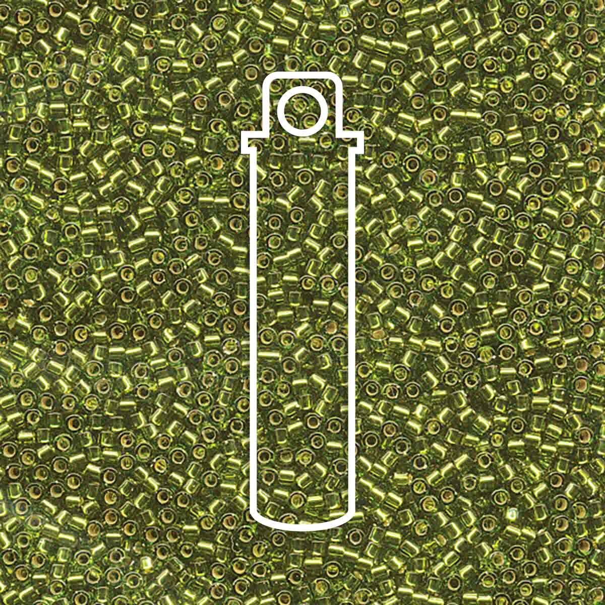 # 1207 DBR Delica 11/0 SILVERLINED OLIVE GREEN - 7.2g Tube