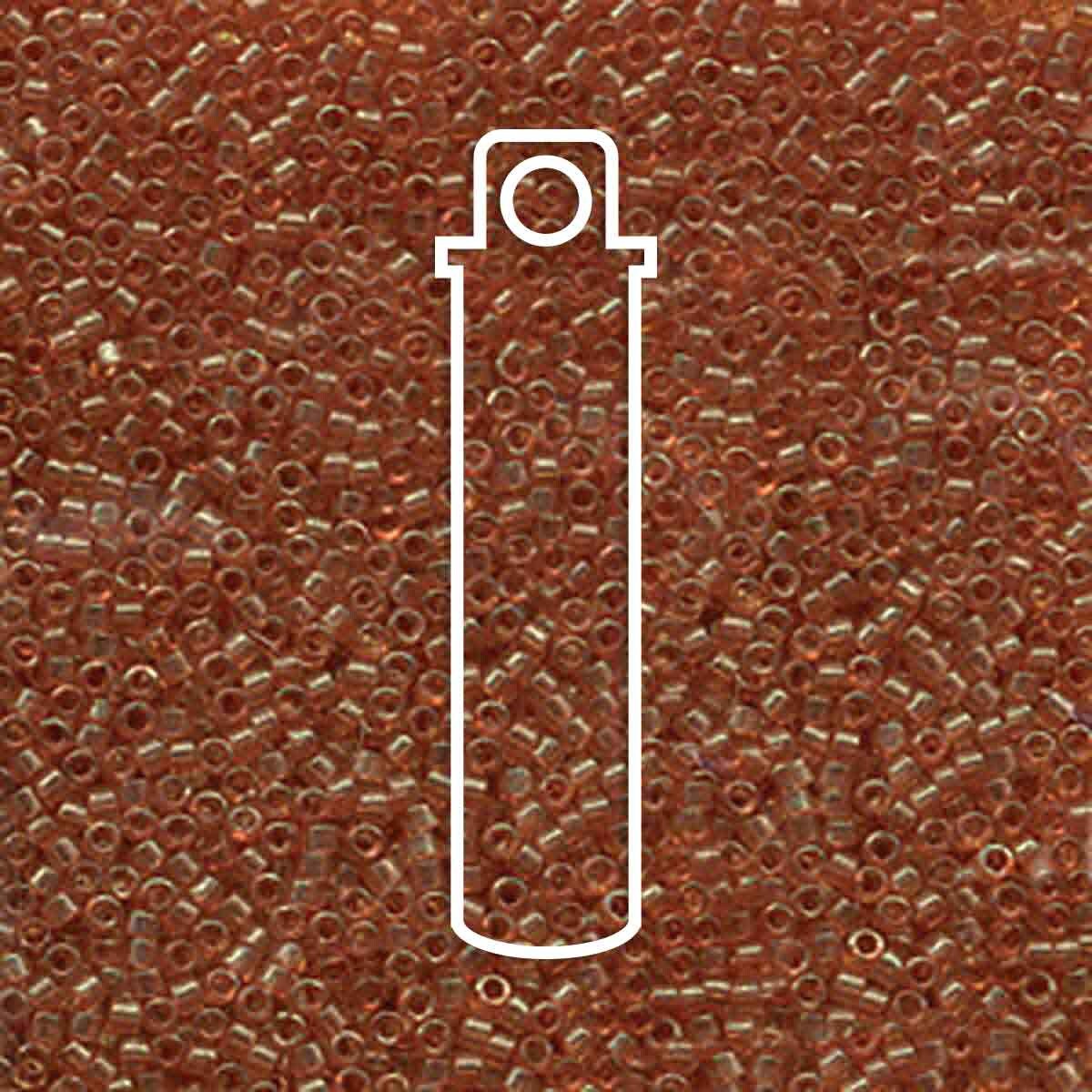 # 121 DBR Delica 11/0 DARK TOPAZ GOLD LUSTRE - 7.2g Tube