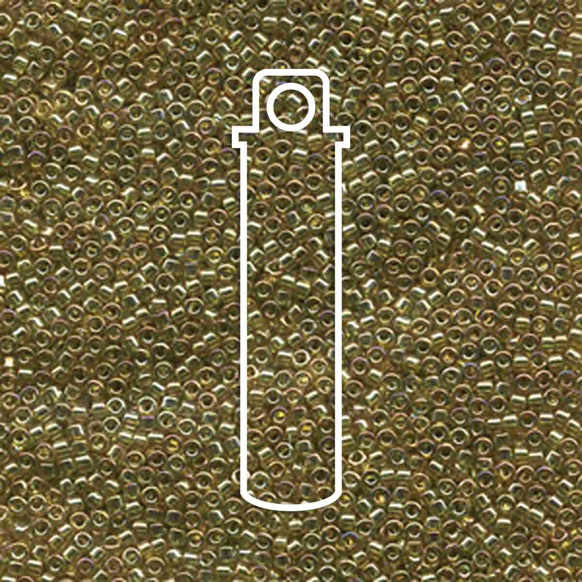 # 124 DBR Delica 11/0 TRANSPARENT CHARTREUSE LUSTRE - 7.2g Tube