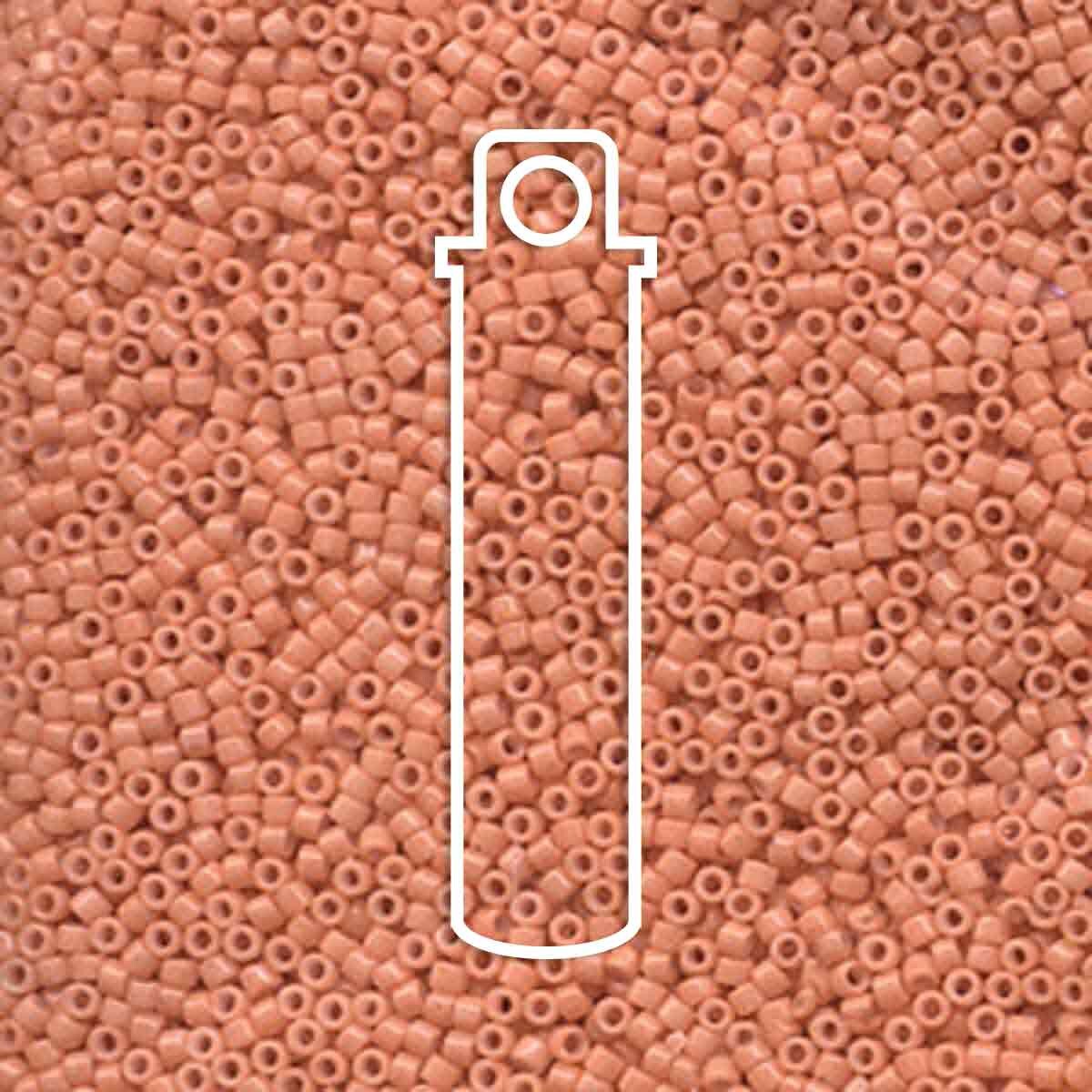 # 1363 DBR Delica 11/0 DYED OPAQUE PEACH - 7.2g Tube