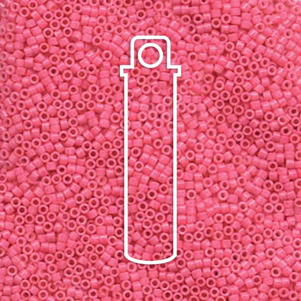 # 1371 DBR Delica 11/0 DYED OPAQUE ROSE - 7.2g Tube