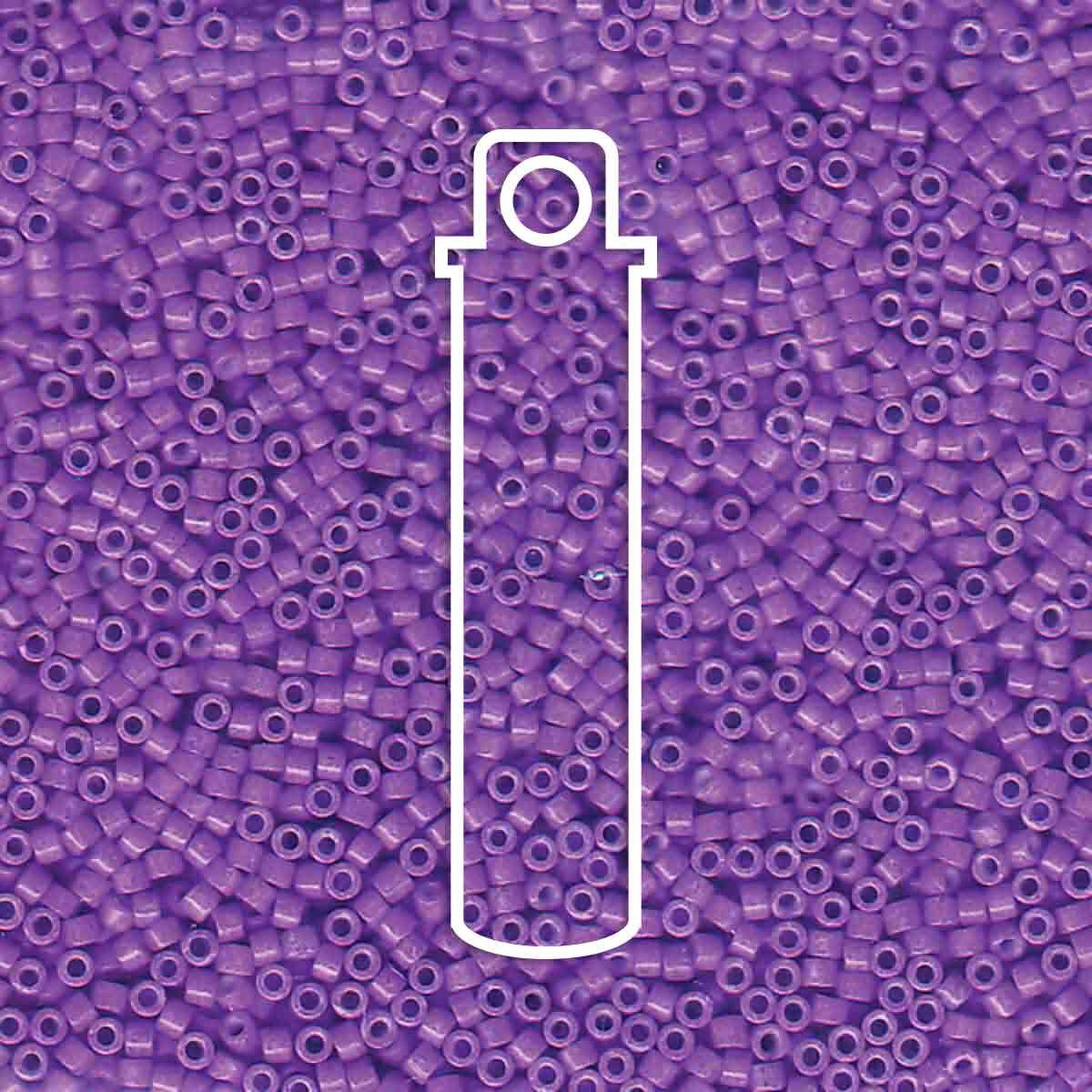 # 1379 DBR Delica 11/0 DYED OPAQUE RED VIOLET - 7.2g Tube