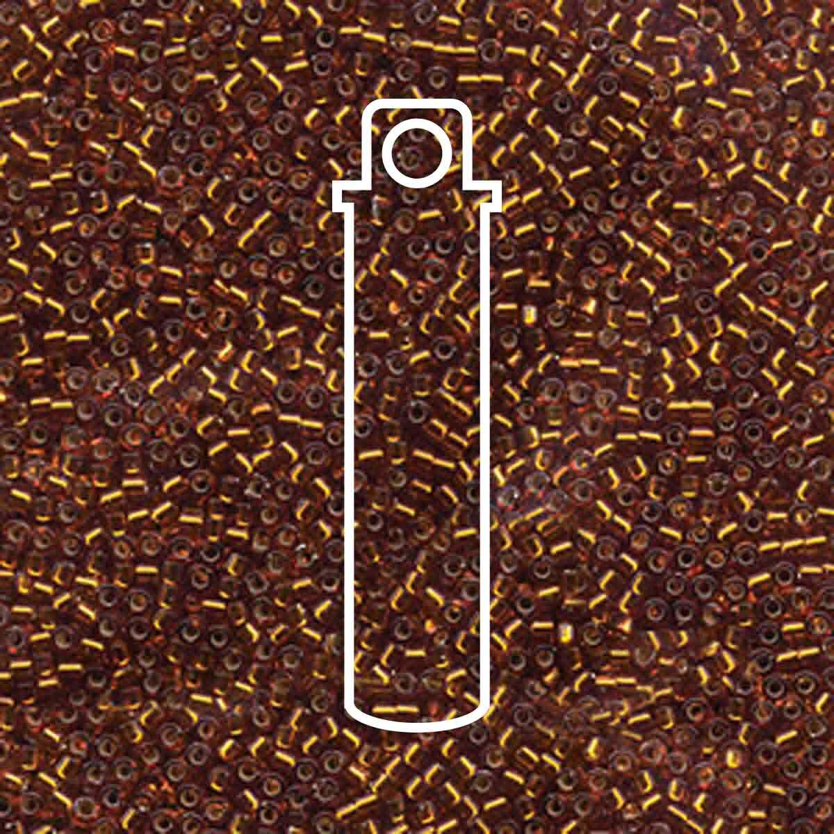 # 144 DBR Delica 11/0 AMBER SILVERLINED - 7.2g Tube