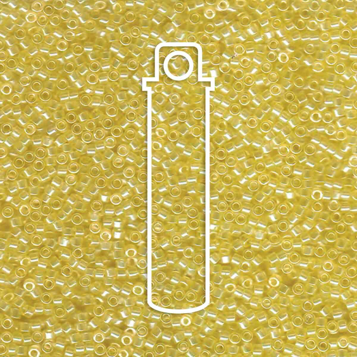 # 1471 DBR Delica 11/0 TRANSPARENT PALE LEMON LUSTRE - 7.2g Tube