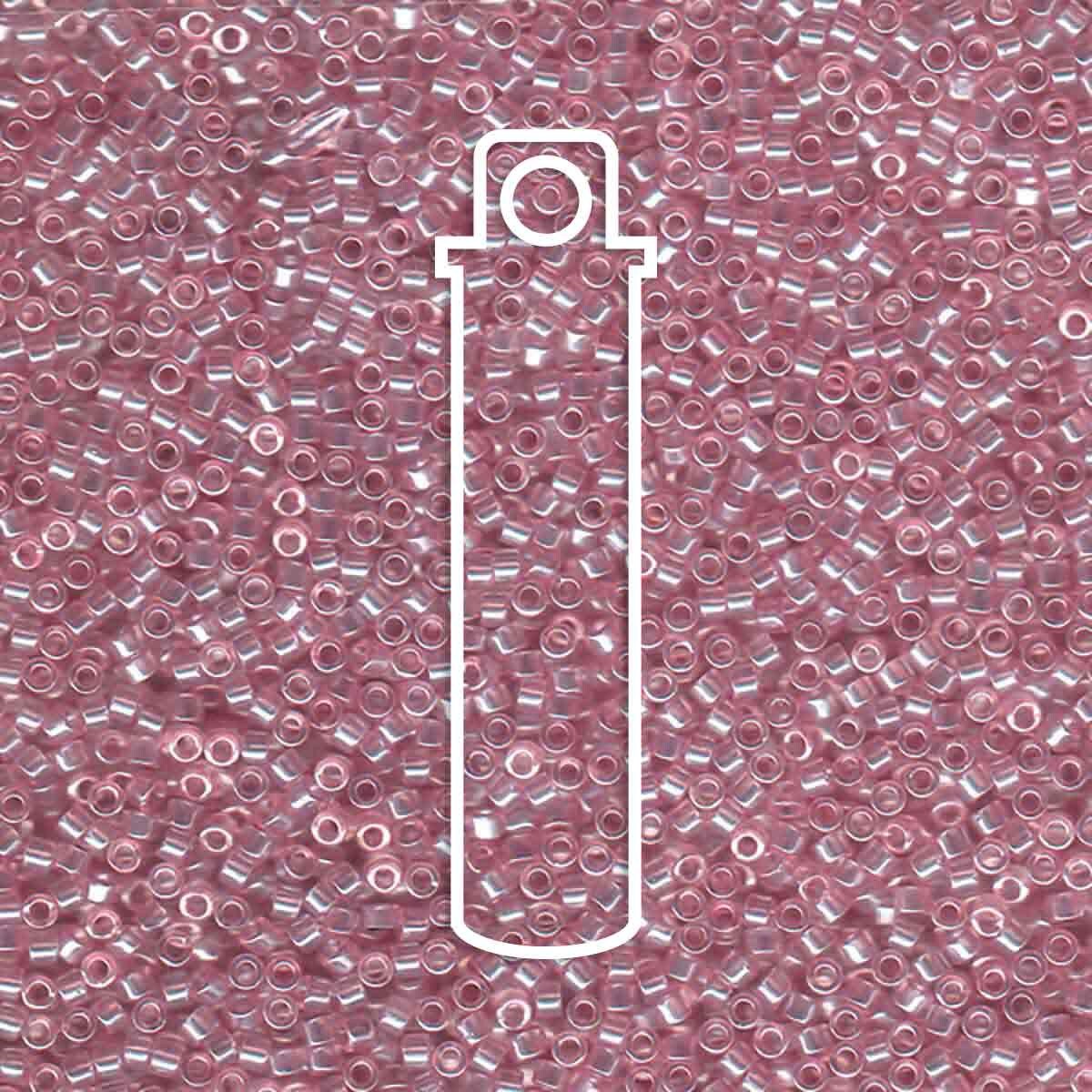 # 1473 DBR Delica 11/0 TRANSPARENT PALE ORCHID LUSTRE - 7.2g Tube