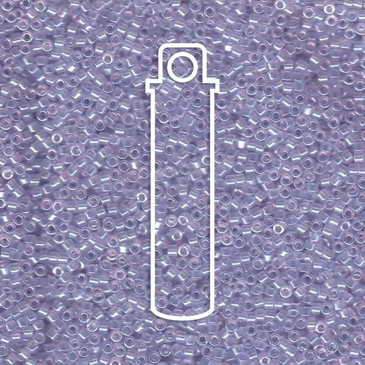 # 1476 DBR Delica 11/0 TRANSPARENT PALE AMETHYST LUSTRE - 7.2g Tube