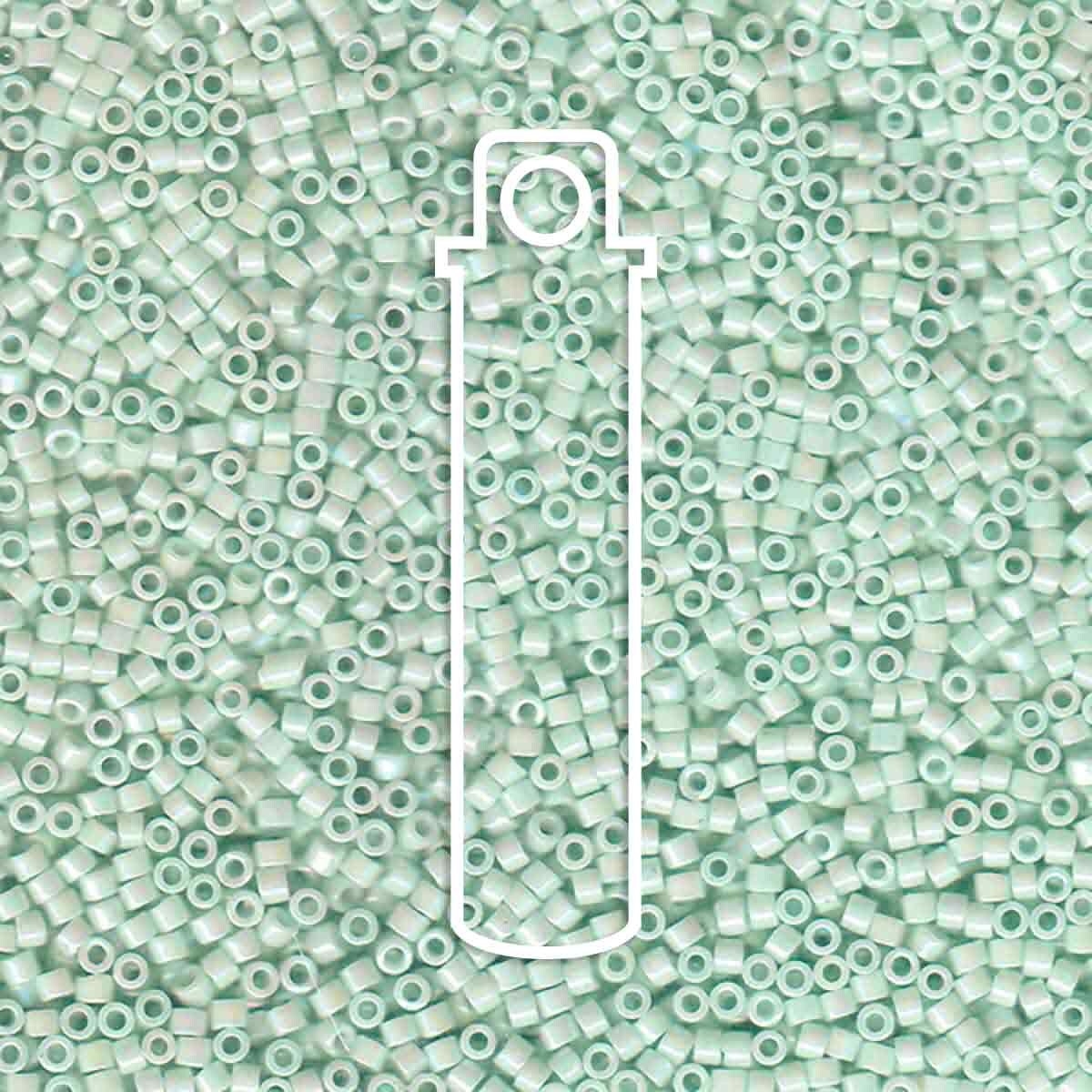 # 1506 DBR Delica 11/0 OPAQUE LIGHT MINT AB - 7.2g Tube