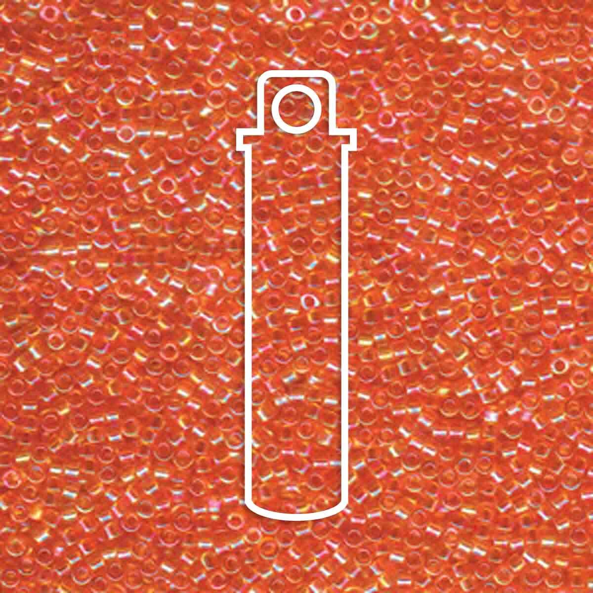 # 151 DBR Delica 11/0 TRANSPARENT TANGERINE AB - 7.2g Tube