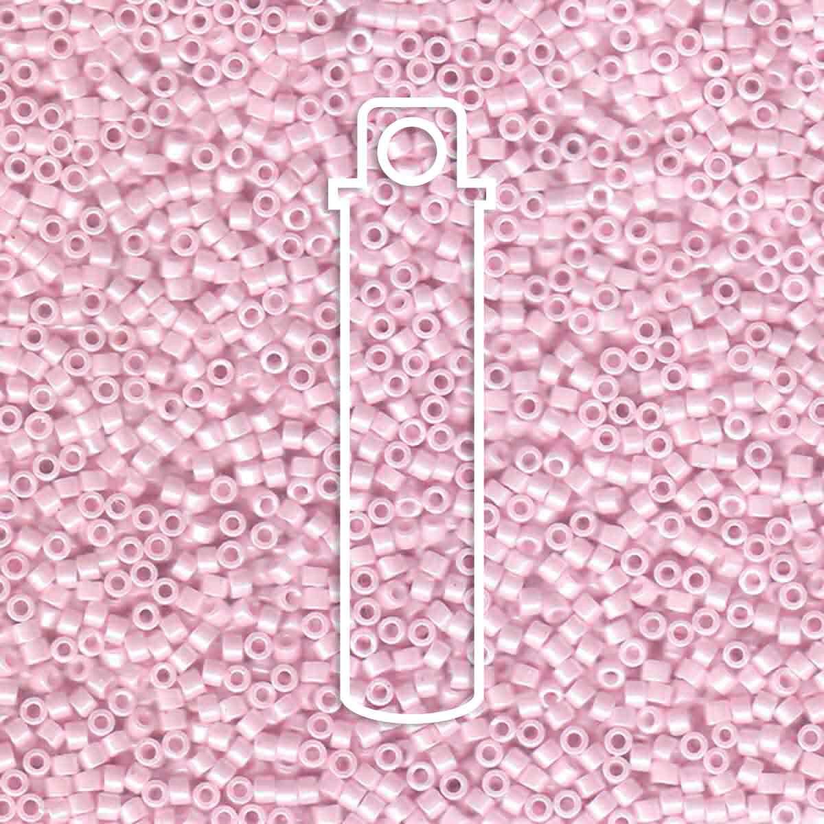 # 1534 DBR Delica 11/0 OPAQUE PALE ROSE CEYLON - 7.2g Tube