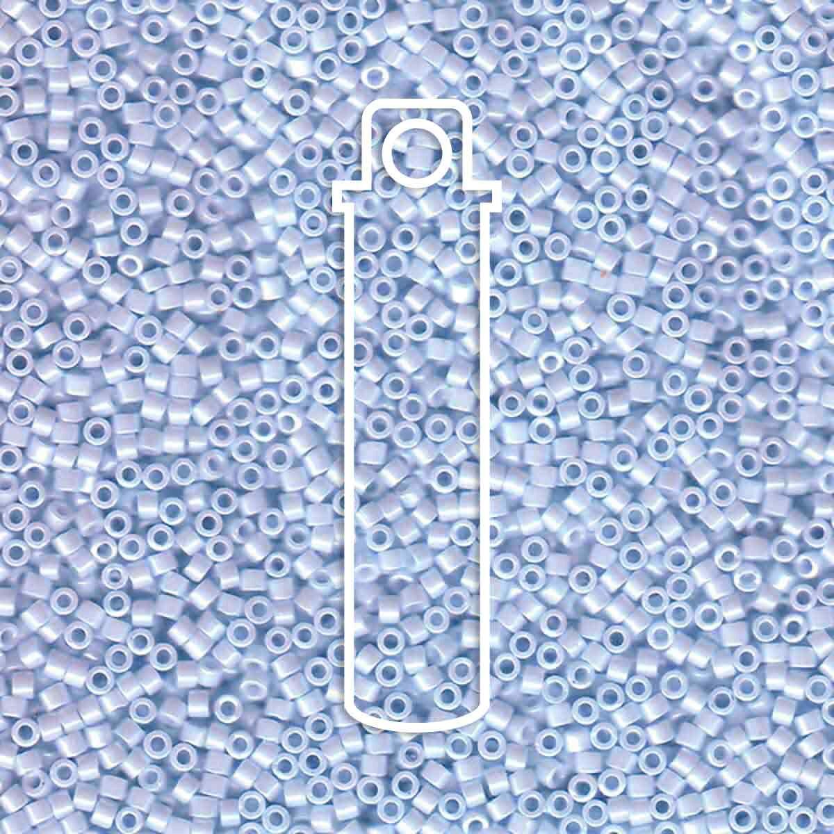 # 1537 DBR Delica 11/0 OPAQUE LIGHT SKY BLUE CEYLON - 7.2g Tube