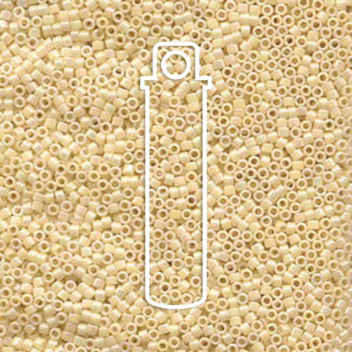 # 157 DBR Delica 11/0 OPAQUE RICH CREAM AB - 7.2g Tube