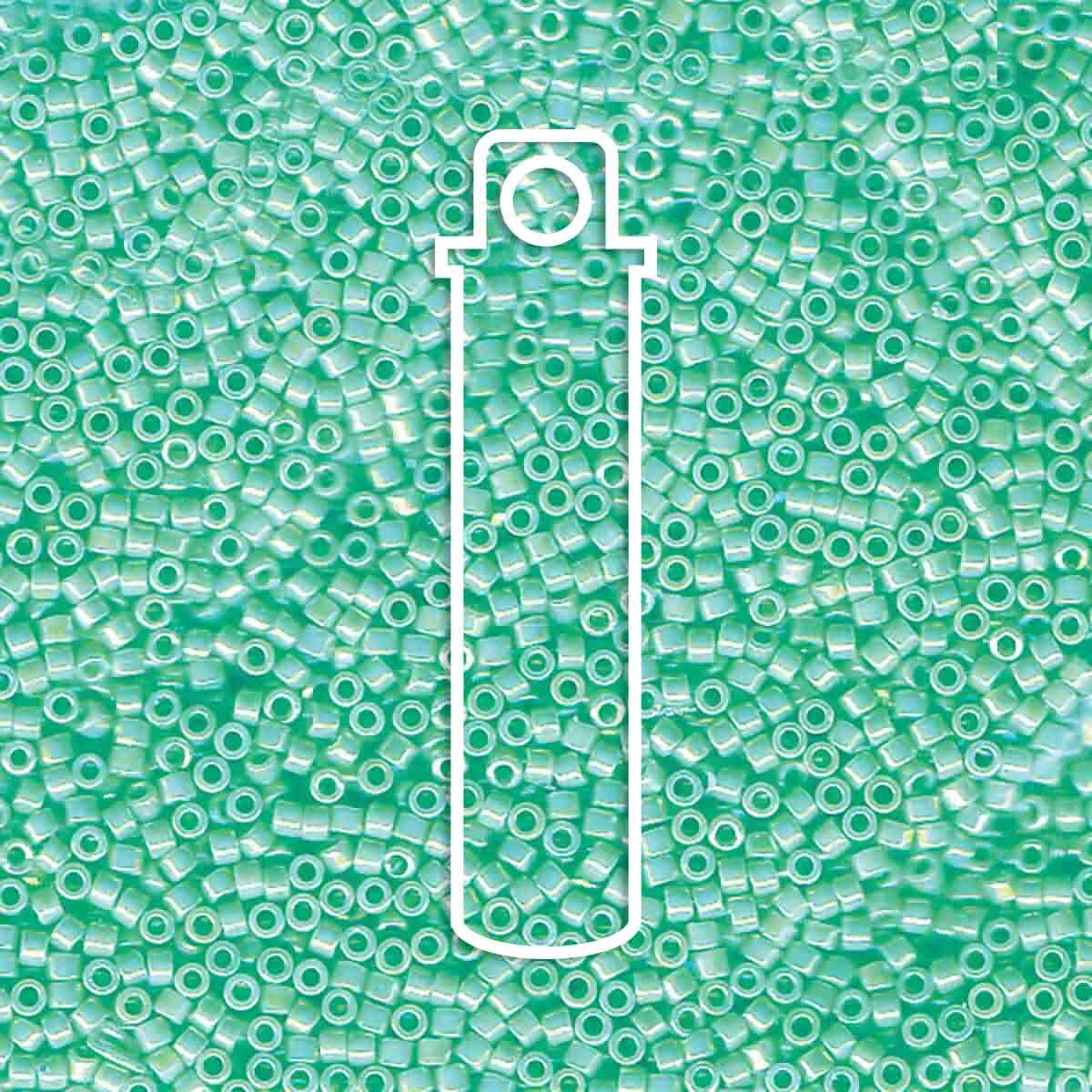 # 1576 DBR Delica 11/0 OPAQUE SEA OPAL AB - 7.2g Tube