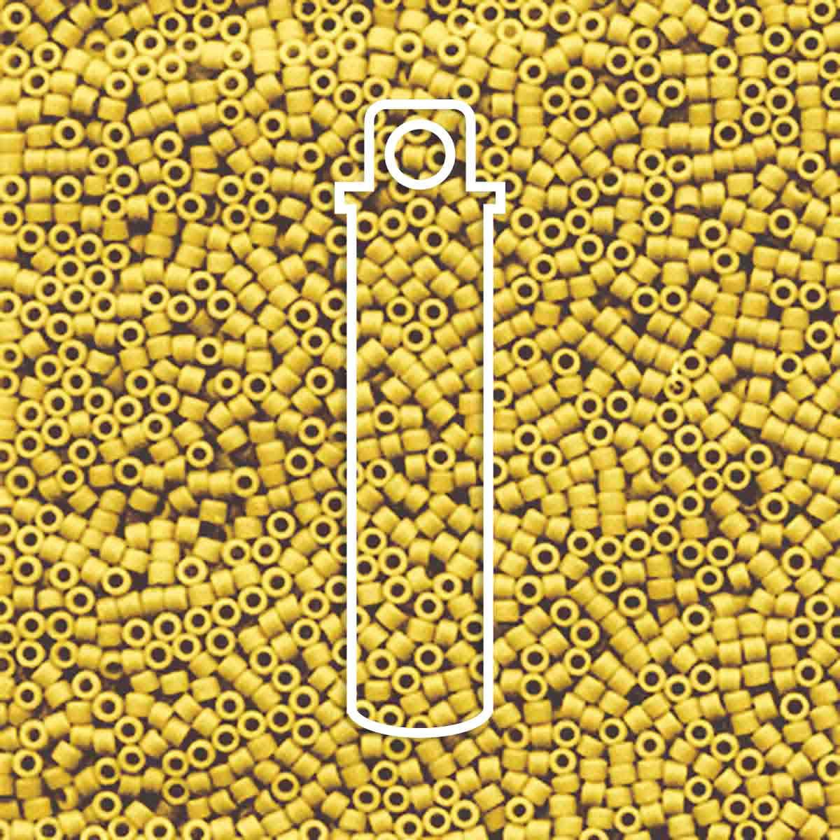 # 1582 DBR Delica 11/0 MATTE OPAQUE CANARY YELLOW - 7.2g Tube