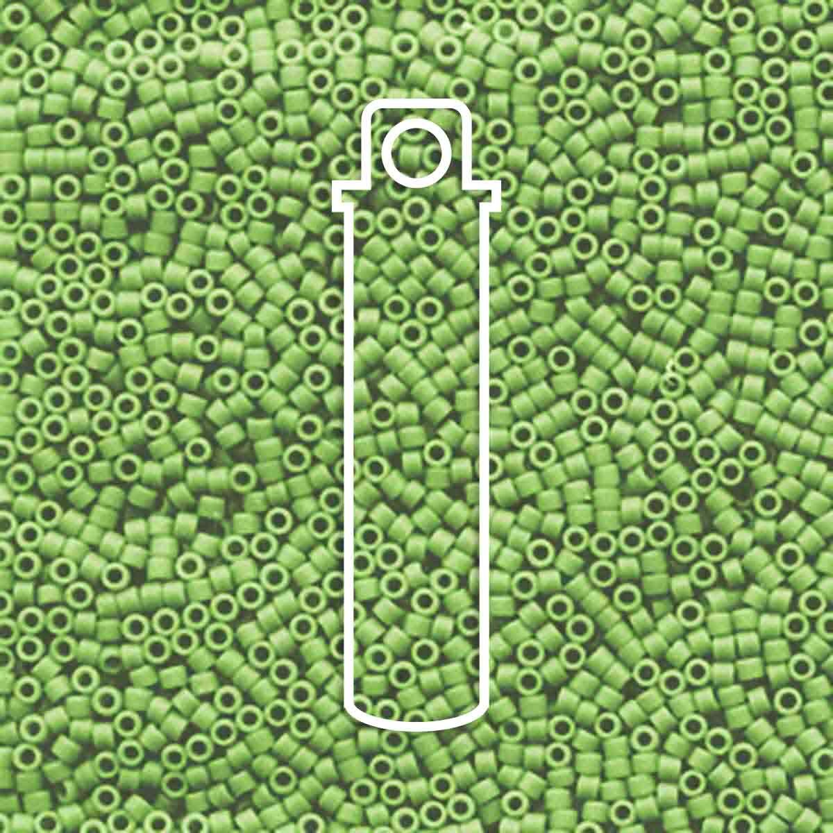 # 1585 DBR Delica 11/0 MATTE OPAQUE AVOCADO GREEN - 7.2g Tube