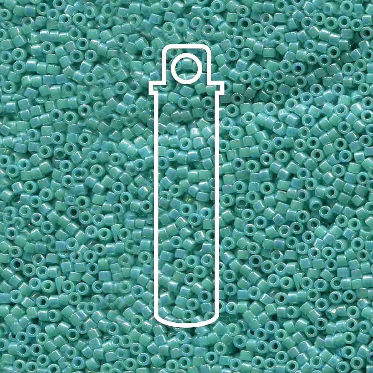 # 166 DBR Delica 11/0 OPAQUE TURQUOISE AB - 7.2g Tube
